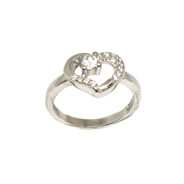 925 Sterling Silver Heart Shape Ring MGA - LRS3398