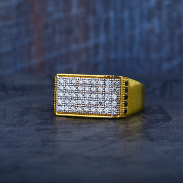 Cz Gold Mens Daily Wear 22K Ring-MR67