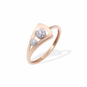 Unique 18k Rose Gold Lady Ring