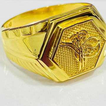 Gold Fancy Gents Ring by 