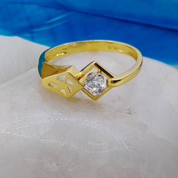 Solitare diamond 22 kt gold fancy engagement  ring