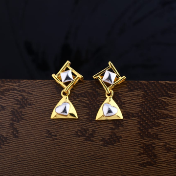 22KT Gold Gorgeous Ladies Plain Earring LPE275