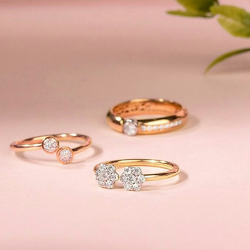 18kt Rose Gold and Diamond Rind For women by 