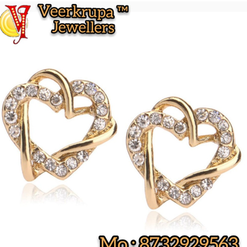 916 gold heart sape earrings by 