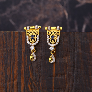 Ladies 22K Gold Designer Fancy Earring -LFE213