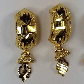 916 Gold Fancy Jtops Earrings Akm-er-135 by 