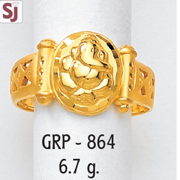 Ganpati Gents Ring Plain  GRP-864