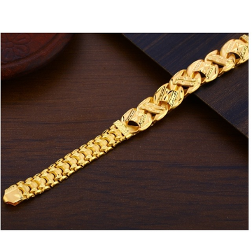 22 carat gold fancy gents bracelet RH-GB896