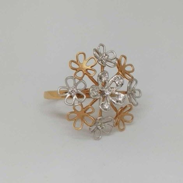 18kt rose gold ladies branded ring by 