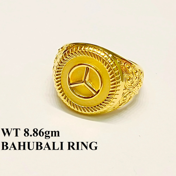 22K Bahubali Mercedes Ring by 