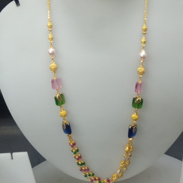 22 KT Gold Classic Special Occasion Antique Mala C... by Celebrity Jewels