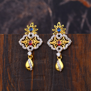 Ladies 916 Gold Modern Earrings -LFE165