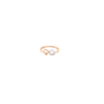 18K Gold Diamond Heart rhmbos ring
