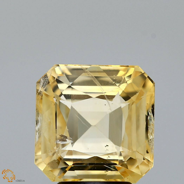 5.02ct octagonal yellow yellow-sapphire-pukhraj by 