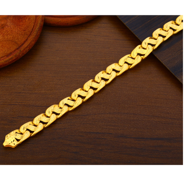 22CT Plain exclusive Gold Men's Bracelet MPB366