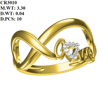 916 Gold Love Design Ring For Women MK-R03 by 