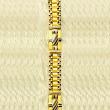 Gold Modern Gents Bracelet by 