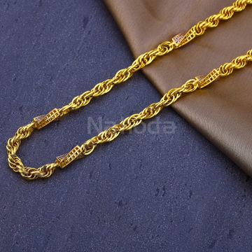 22kt mens gold delicate chain mch875