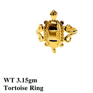 22K Tortoise Ring Plain by 