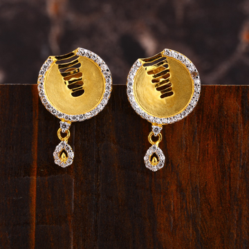 22KT Gold CZ  Fancy Ladies  Earring LFE559