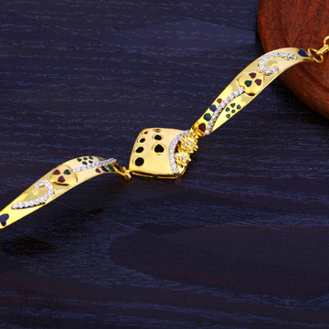 916 Gold Classic Fancy Hallmark Bracelet LB200
