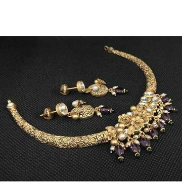 916 Gold Fancy Necklace  by Vipul R Soni
