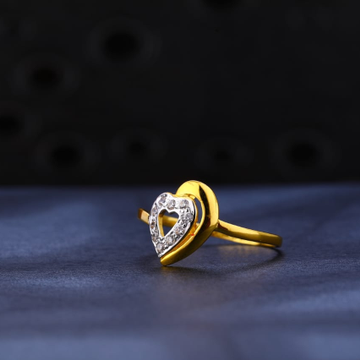 22KT Gold CZ Stylish Ladies Ring LR1176