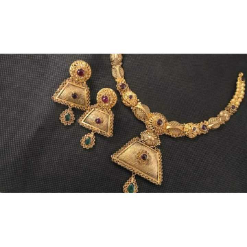 22KT Handmade Wedding Necklace Set by Vipul R Soni