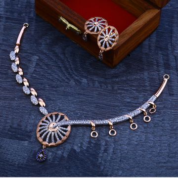 750  rose gold  hallmark  necklace set  RN23