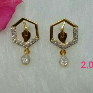 Gold Fancy Design Earrings by 