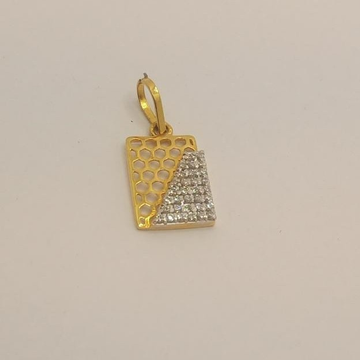22k gold diamond pendant by 