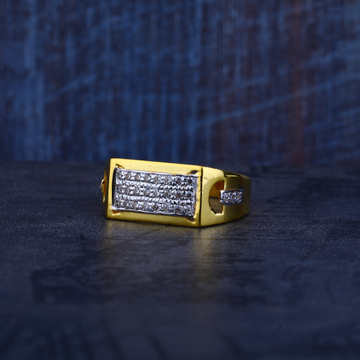Mens Cz Gold Ring-MR294