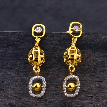 22KT Gold CZ Exclusive  Ladies Earring  LJE263