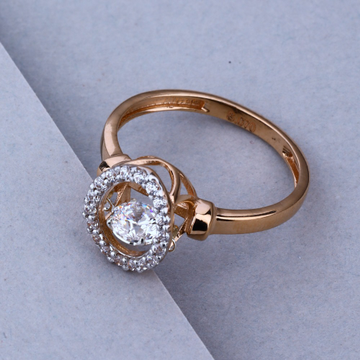 18KT Rose Gold Hallmark Elegant Design Ring 