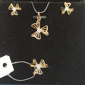 Real Diamond Light Wt Pendant Set by 