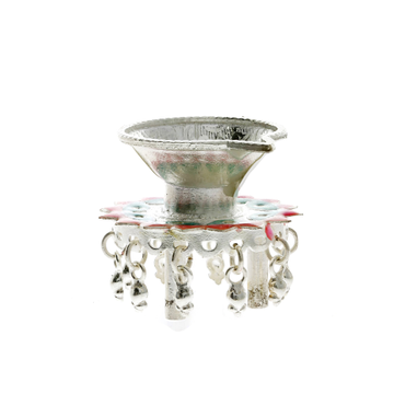 Unique Standing Silver Diya For Gifting