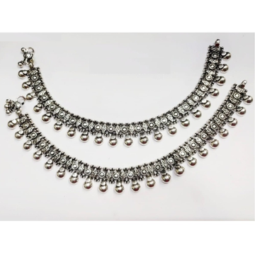 Pure silver antique payal handmade pO-208-10 by 