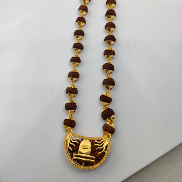 916 Gold Fancy Gent's Rudraksh Mala-Pandal