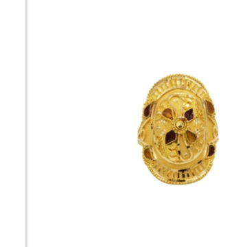 22 k light weight yellow gold ladies ring by 