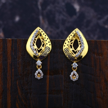 22 carat gold antique ladies earrings RH-LE606