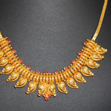 916 Gold Elegant Necklace 23R129