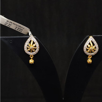 22 carat gold antique ladies earrings RH-LE311