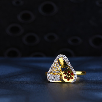 22ct Gold Diamond Hallmark Ring LR166