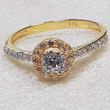 22 carat gold ladies diamond ring RH-GR332