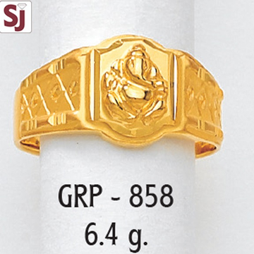 Ganpati Gents Ring Plain  GRP-858