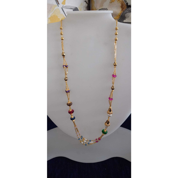22 Ct Colorful Gold Fancy Mala by Celebrity Jewels
