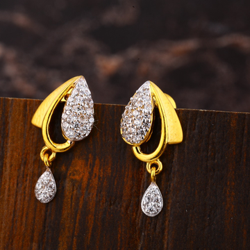 22CT Gold CZ Women's Gorgeous Hallmark Earring LFE...