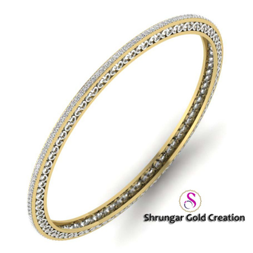916 Gold Attractive Diamond CZ Bangles by 