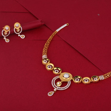 916 Gold Exclusive Ladies Necklace Set LN294
