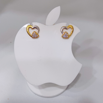 18k Gold Exclusive Heart Shape Ledies Earring by 